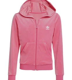 Cardigan - Velour - Pink Fusion/Hvid|adidas Originals Best