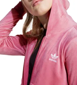 Cardigan - Velour - Pink Fusion/Hvid|adidas Originals Best