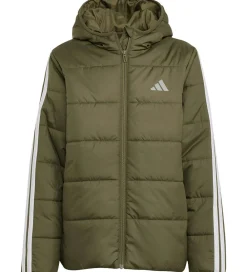 Dynejakke - J Ess 3S - Olistr/Black|adidas Performance Outlet