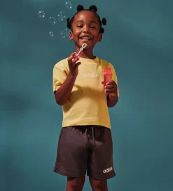 Sæt - T-shirt/Sweatshorts - Powder Yellow/Hvi|adidas Performance Hot