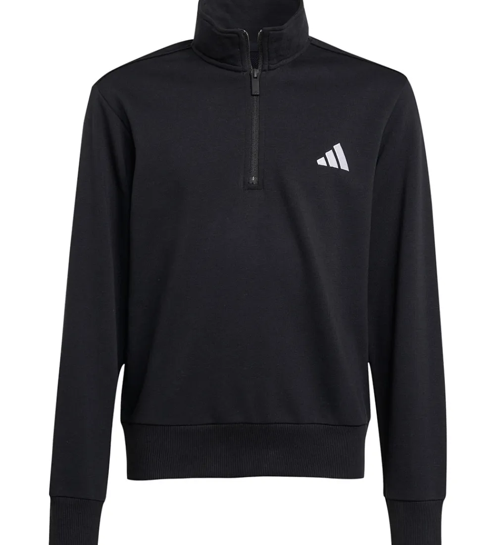 Sweatshirt - J SL FT HZ 220 - Sort/Hvid|adidas Performance Online