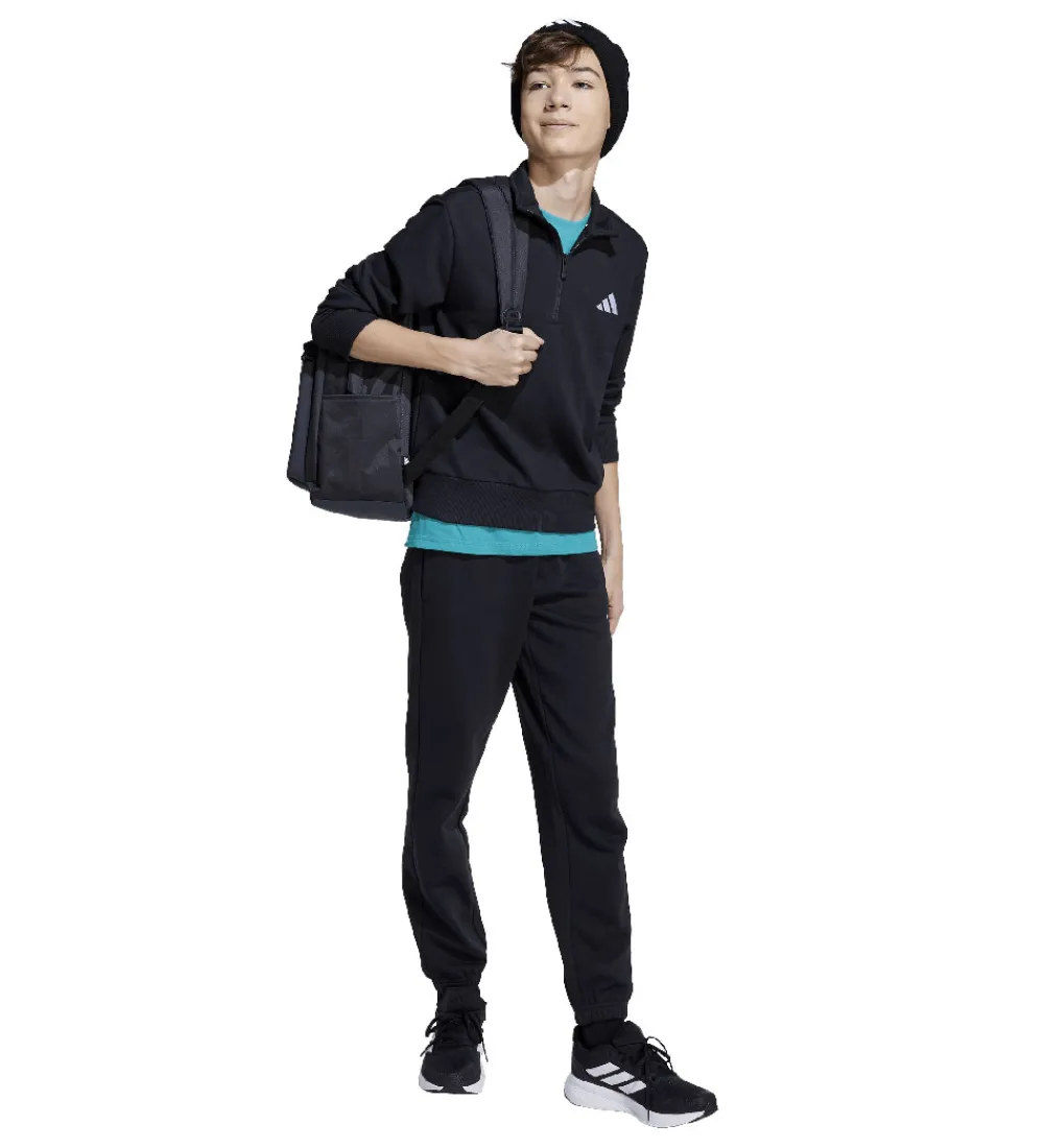 Sweatshirt - J SL FT HZ 220 - Sort/Hvid|adidas Performance Online