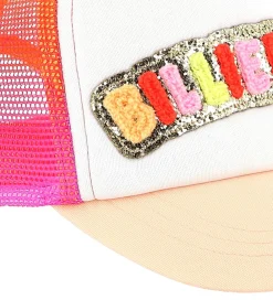 Kasket - Hvid/Multi m. Guld Glitter|Billieblush Discount