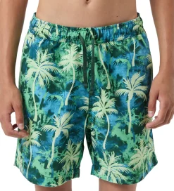 Badeshorts - Print - Grøn/Blå m. Palmer|Björn Borg Discount