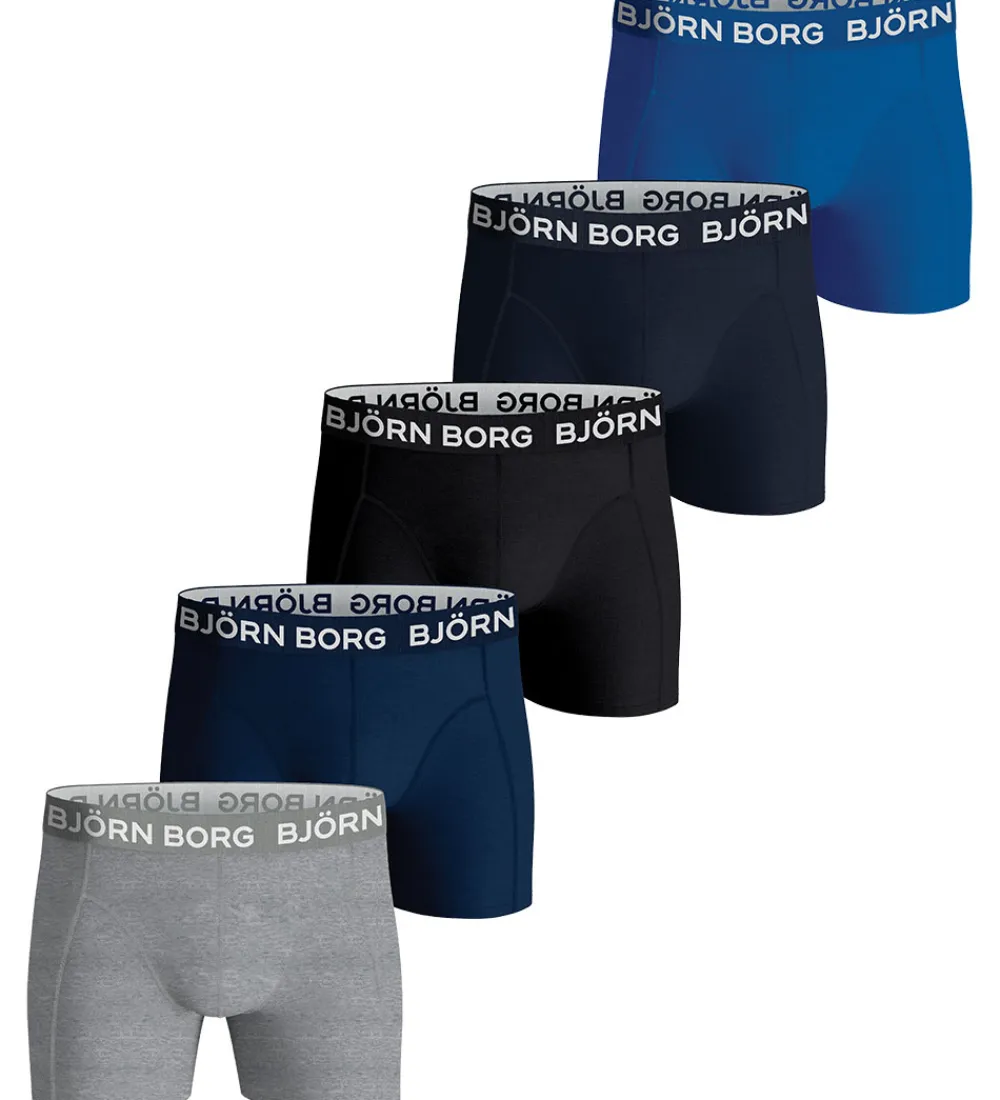 Boxershorts - 5-pak - Blå/Sort/Grå|Björn Borg Hot