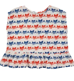 Top - Ribbon Bow - Offwhite|Bobo Choses New