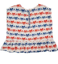 Top - Ribbon Bow - Offwhite|Bobo Choses New