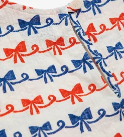 Top - Ribbon Bow - Offwhite|Bobo Choses New