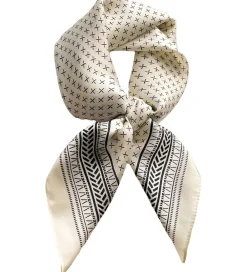 Tørklæde - Callie - Råhvid/Sort|By Stær Hot