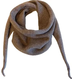 Tørklæde - Strik - Rita - 117x32 cm - Brunmeleret|By Stær Clearance