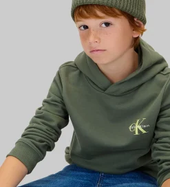 Hættetrøje - Monogram - Thyme|Calvin Klein Sale