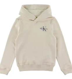 Hættetrøje - Small Monogram - Whitecap Gray|Calvin Klein Best