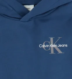 Hættetrøje - Small Monogram - Blue Jean|Calvin Klein Online