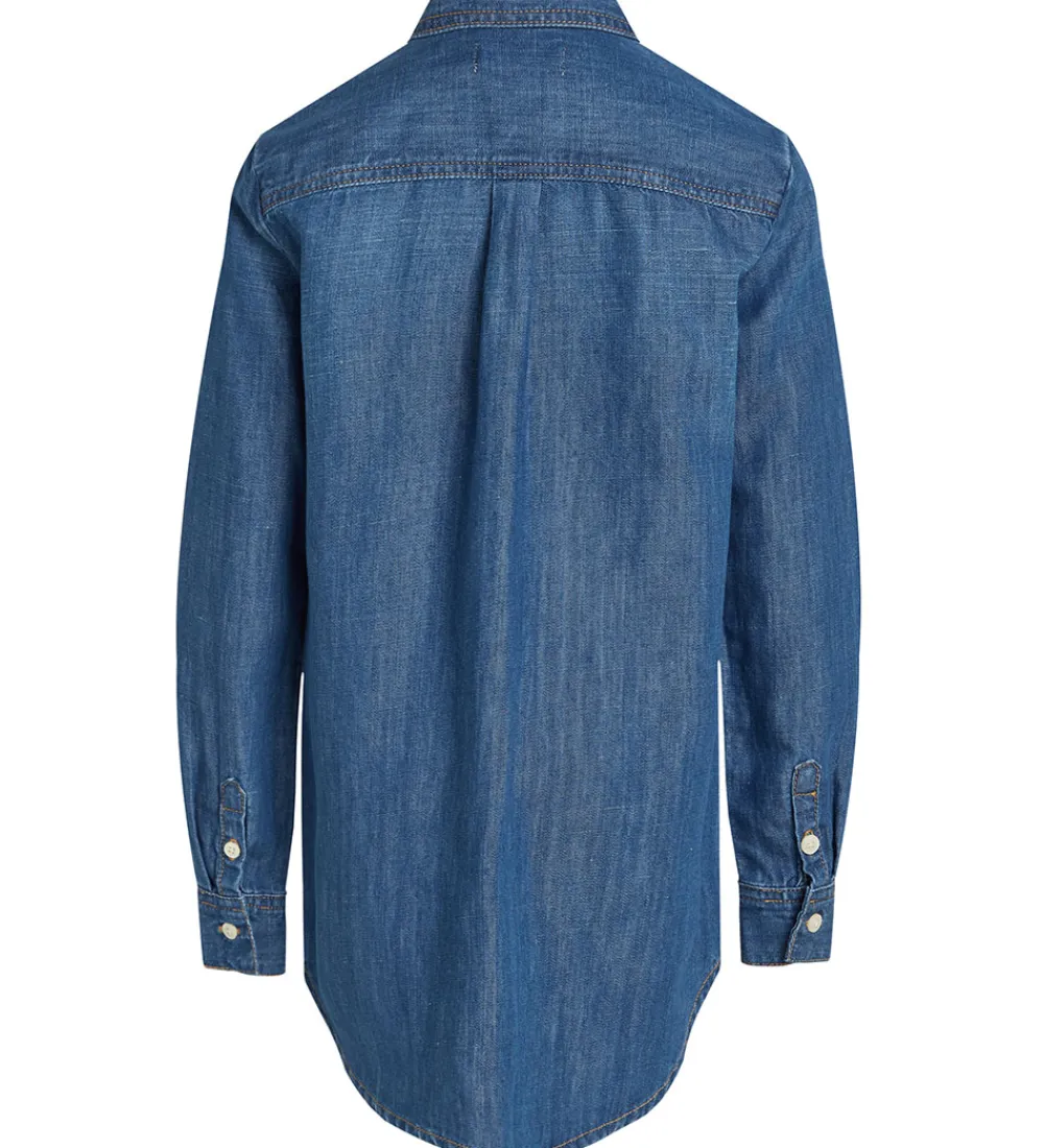 Skjorte - Denim - Mid Serenity Blue|Calvin Klein Online