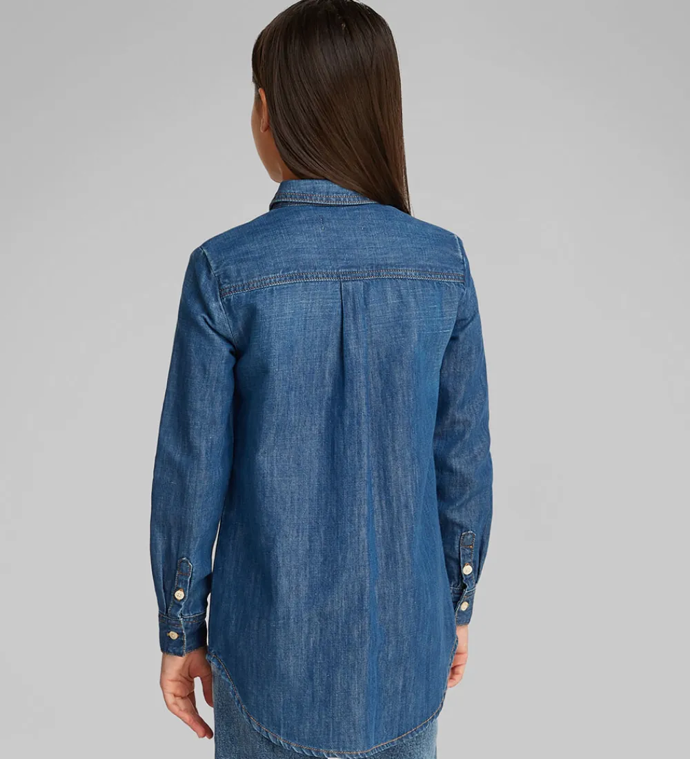 Skjorte - Denim - Mid Serenity Blue|Calvin Klein Online