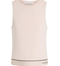 Top - Tape Sleeveless Punto - Sepia Rose|Calvin Klein