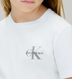 T-shirt - Monologo - Bright White|Calvin Klein Sale