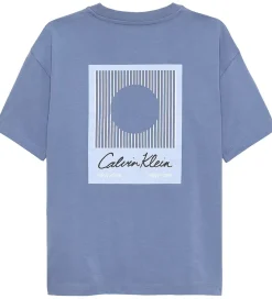 T-shirt - Polaroid - Satin Blue|Calvin Klein New