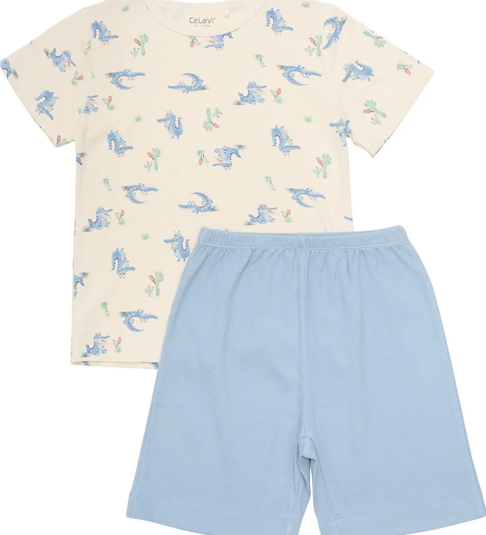 Nattøj - 2-delt - Dusty Blue|CeLaVi Clearance