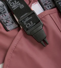 Regnbukser m. Seler - Recycled PU - Rose Brown|CeLaVi Online