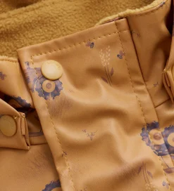 Regndragt m. Fleece - PU - Apple Cinnamon m. Print|CeLaVi Hot