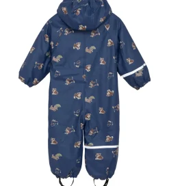 Regndragt m. Fleece - PU - Oceania m. Print|CeLaVi Online