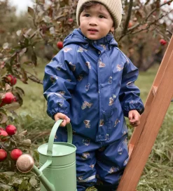 Regndragt m. Fleece - PU - Oceania m. Print|CeLaVi Online