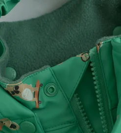 Regndragt m. Fleece - PU - Green Spruce|CeLaVi Discount