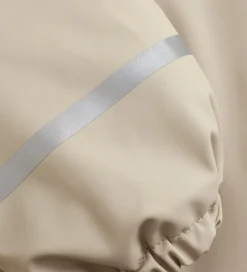 Regndragt m. Fleece - PU - White Pepper|CeLaVi Online