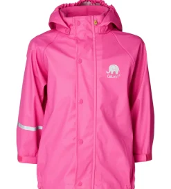 Regnjakke - PU - Real pink|CeLaVi