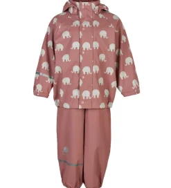 Regntøj - PU - Burlwood m. Elefanter|CeLaVi Sale