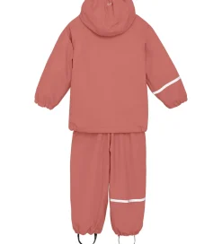 Regntøj m. Seler/Fleece - Recycle PU - Brick Dust|CeLaVi Hot