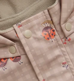 Regntøj m. Seler/Fleece - Recycle PU - Nasturtium m. Prin|CeLaVi New