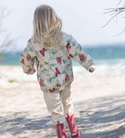 Softshelljakke - Brandied Apricot/Rosa m. Elefanter|CeLaVi Outlet