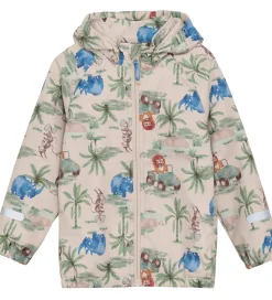 Softshelljakke - Dress Blues/Creme m. Elefanter|CeLaVi