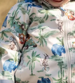 Softshelljakke - Dress Blues/Creme m. Elefanter|CeLaVi