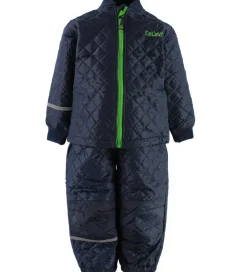 Termotøj - Navy m. Grøn|CeLaVi Hot