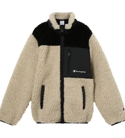 Fleecejakke - Neutral Chino Beige m. Sort|Champion Best