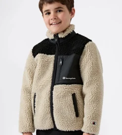 Fleecejakke - Neutral Chino Beige m. Sort|Champion Best