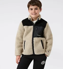 Fleecejakke - Neutral Chino Beige m. Sort|Champion Best