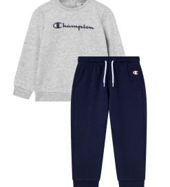 Sweatsæt - Sweatshirt/Sweatpants - New Oxford Grey Mela|Champion Best