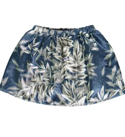 Nederdel - Blå m. Sølv Blade|Christina Rohde Hot