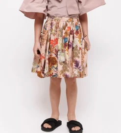 Nederdel - Dusty Rose m. Blomster|Christina Rohde Best