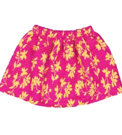 Nederdel - Pink m. Gule Blade|Christina Rohde Outlet