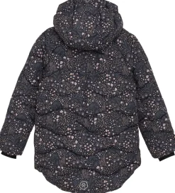 Dynejakke - Quilt - Phantom m. Blomster|Color Kids Sale