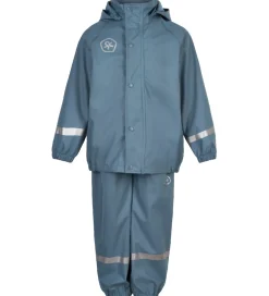 Regntøj m. Seler - PU - Captain's Blue|Color Kids Online