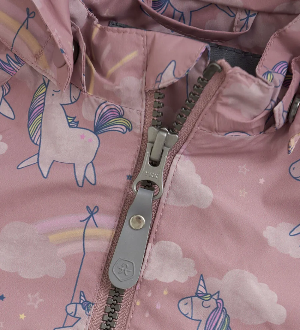 Sommerjakke - Woodrose m. Enhjørninger|Color Kids Clearance