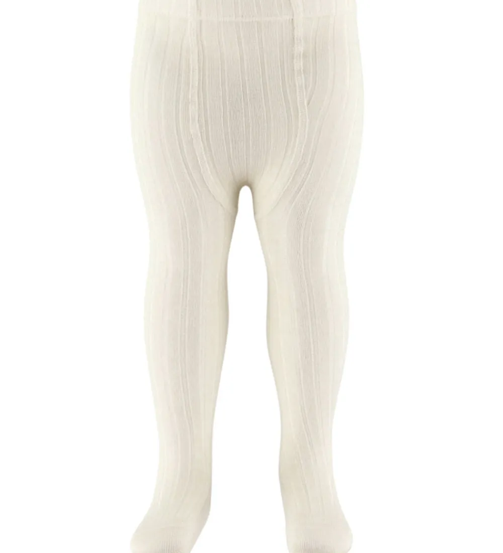 Strømpebukser - Rib - Uld - Beige|Condor Sale