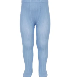 Strømpebukser - Rib - Blå|Condor Outlet