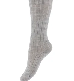 Strømper - Rib - Uld - Lead|Condor Outlet